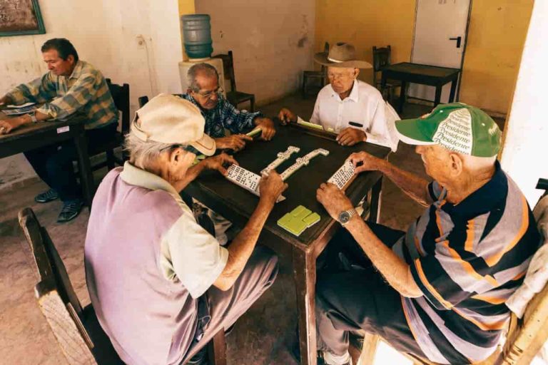 PEOPLE PLAYING MAHJONG